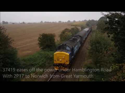 DRS 37419, 37422, 68004 and 68024 - The Wherry Lines Short Sets - 26/10/16