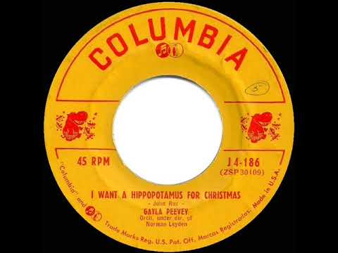 1953 Gayla Peevey - I Want A Hippopotamus For Christmas