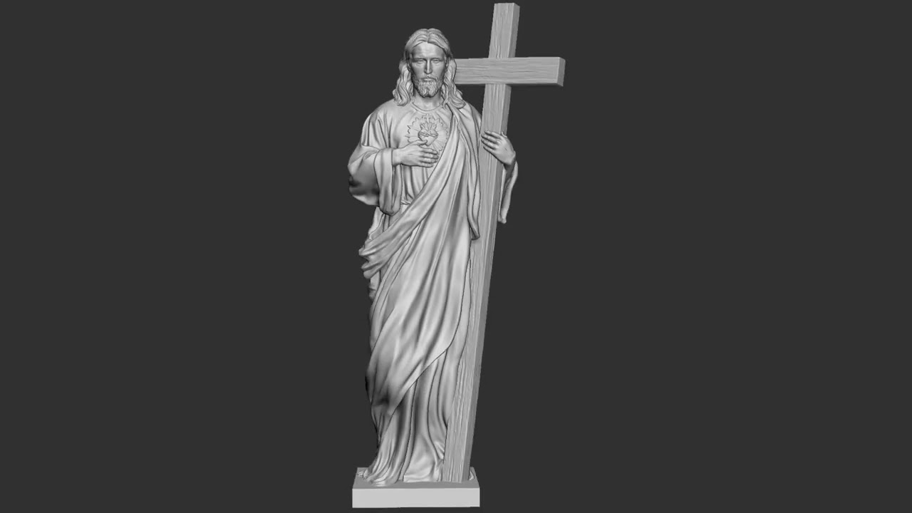 Jesus Sculpture 03 3D Print Model