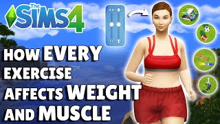 I Tested How EVERY Exercise Affects Weight And Muscle In The Sims 4 (So You Don