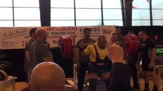 preview picture of video 'Mohammed Squat 380kg Raw (Sans matériel) Weight: 129,5kg Total: 947,5kg Raw'