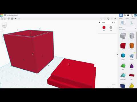 How to create a box with a lid in Tinkercad