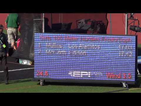 FSG 100m H at Sunset Finals 5-8-14 - Los Alamitos Girls