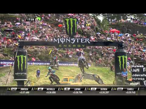 Gautier Paulin pass David Phillipaerts MXGP of Sweden 2015 - motocross