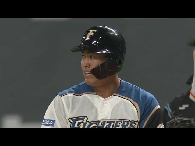 【2回裏】ルーキーのファイターズ・今川 オープン戦初ヒットを放つ!! 2021/3/7 F-G