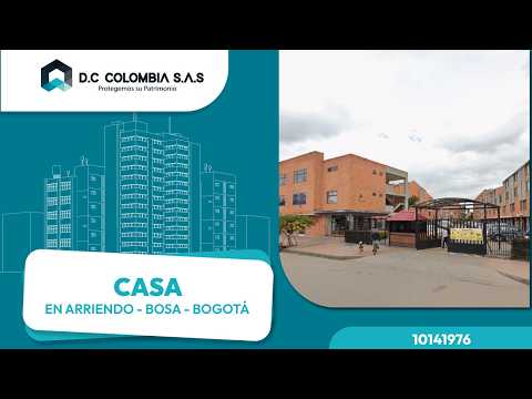 CASA EN ARRIENDO EN BOSA - CONJUNTO SAN DIEGO RESERVADO