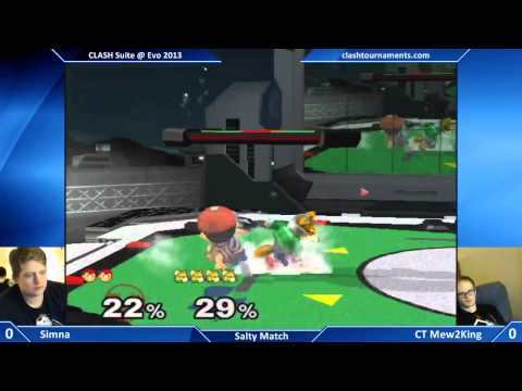 CLASH Suite at Evo 2013 - CT Mew2King vs Simna - Match 3 - SSBM