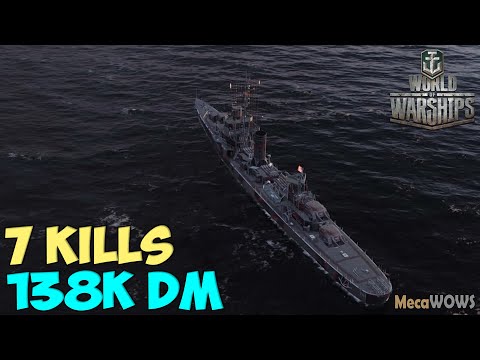 World of WarShips | Somers | 7 KILLS | 138K Damage - Replay Gameplay 1080p 60 fps