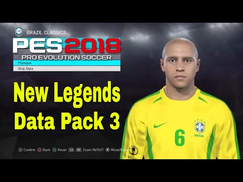 PES 2018 Data Pack 3.0 - New Legends - Player Ratings & Faces