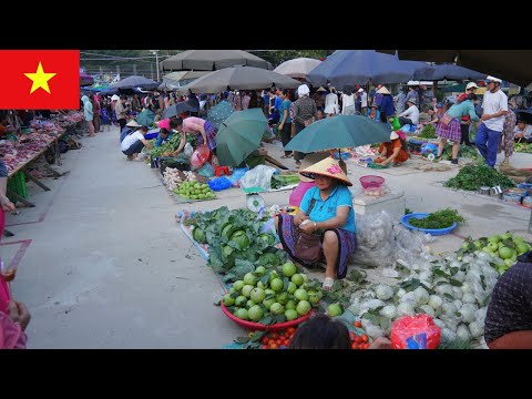 Vietnam's Mai Chau Traditional Market – Local Life and Ethnic Food