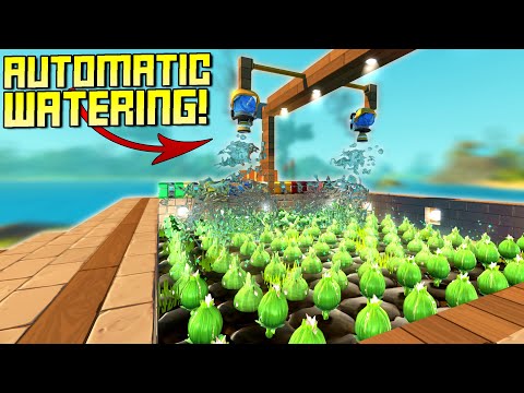 My Improved Automatic Watering System! And More Tips/Tricks  - Scrap Mechanic Survival Mode [SMS 12]