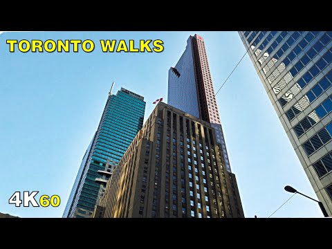 Toronto Morning "Rush Hour" Bay Street Walk (Narrated) on Aug 31, 2020 [4K]