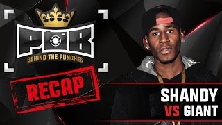 Shandy Recap vs Giant - Behind The Punches POB LIVE 5 Maart