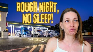 Solo Female Stealth Camping at a Truck Stop | I did not sleep well!