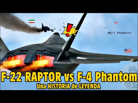 F-22 "RAPTOR" vs F-4 "PHANTOM"; DUELO MORTAL SOBRE los CIELOS de IRÁN (2013)