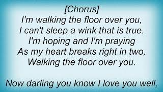 Hank Thompson - Walking The Floor Over You Lyrics