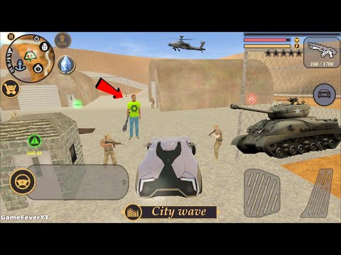 Vegas Crime Simulator (Nimbus Car with VIP Entry in Army Base)Cactus in Desert - Android Gameplay HD