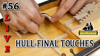 Ep. 56 - GROUP BUILD - HULL - FINAL TOUCHES - Gunboat PHILADELPHIA (1776) -Model Shipways KIT