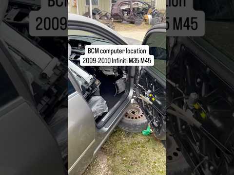 2009-2010 Infiniti M35 M45 BCM body control module computer location 284B1-EJ80A 284B1-1DV4A