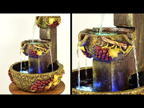 Elegant & Amazing ⛲ DIY Indoor Waterfall Fountain