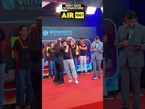 NEET 2025 : TOPPER dance with popu mama & sampti mam #neet #shorts