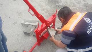 Parke Taşı Kesme Makinası