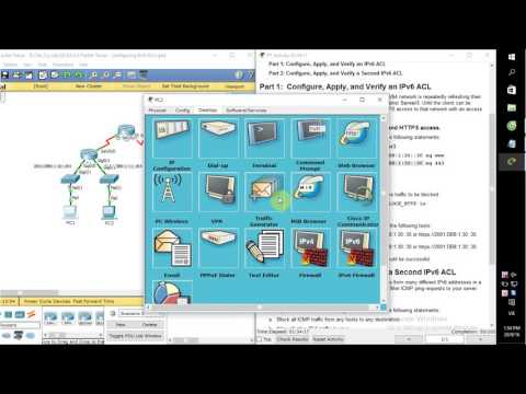 [CCNA S2] 9.5.2.6 Packet Tracer - Configuring IPv6 ACLs