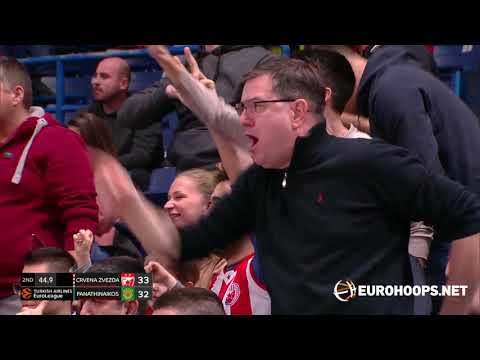 Crvena Zvezda mts Belgrade - Panathinaikos OPAP Athens 78-73: Kevin Punter (24 points)