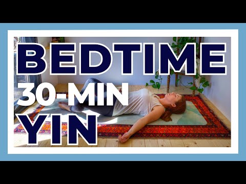 30-min Bedtime Yin Yoga for Sleep - Gentle Yoga with NO PROPS