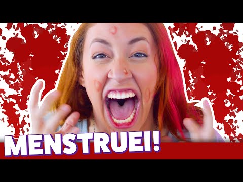 MENSTRUEI: EXPECTATIVA x REALIDADE da PRIMEIRA MENSTRUAÇÃO ft Nicole Louise 😱