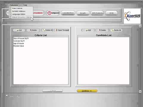 XpertUS Multi Criteria Introduction