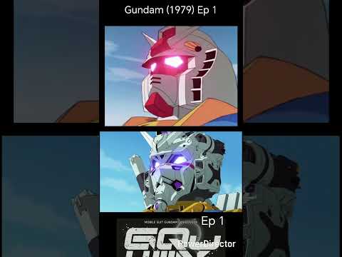 Gundam first fight comparison