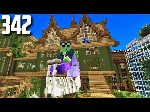 Let's Play Minecraft - Ep.342 : Horse Pains and Attics