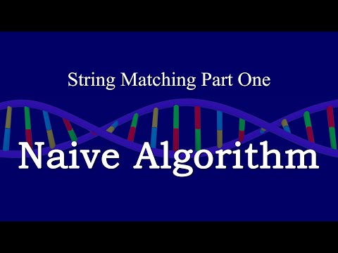 String Matching 1 The Naive Algorithm