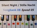 Silent Night Stille Nacht In Key Bb I Play Along Keyboard Casio SA 46 Song Bank 08 Speed 05