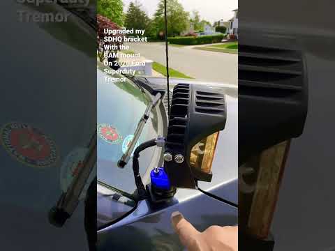 Installed the BAM mount on SDHQ bracket for 2020 Ford Super-duty Tremor F150 F250 F350