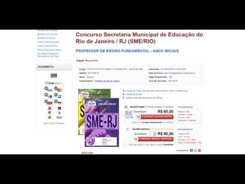 Apostila PROFESSOR DE ENSINO FUNDAMENTAL - ANOS INICIAIS - Concurso Secret Munic Educ Rio Janeiro