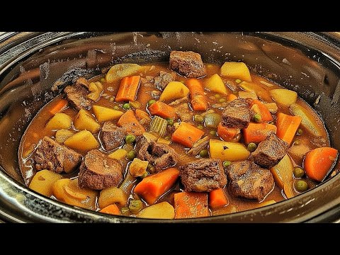 Best Crockpot BEEF STEW Recipe | How To Cook Beef Stew in Slow Cooker  #cooking 