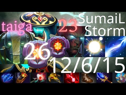 SumaiL Storm Spirit vs 23 Terrorblade, Invoker, Sand King - well played Io! - dota2