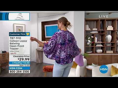 Colleen Lopez Batwing OpenFront Topper