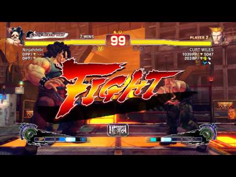 USF4 Hugo(Me) vs Guile(Curt Wiles)