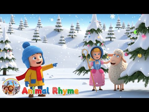Little Bo Peep Finds Her Sheep 🐑❄️ | Winter Rhyme & Story Song for Kids