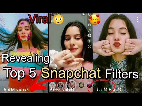 Revealing My Top 5 Snapchat Filters ✨ Best Snapchat Filters For Selfie Pose || #youtube #snapchat