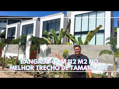 Bangalô com 112 m2 e piscina privativa, a 30 metros do Mar, no melhor trecho de Tamandaré!