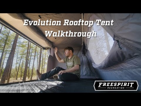Freespirit Recreation Evolution Roof Top Tent Walk Through