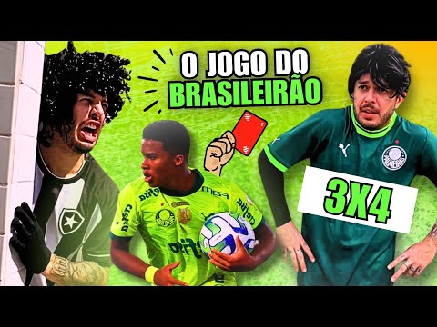 BOTAFOGO 3x4 PALMEIRAS ⚽️ imitei os lances do jogo que definiu o Brasileirão