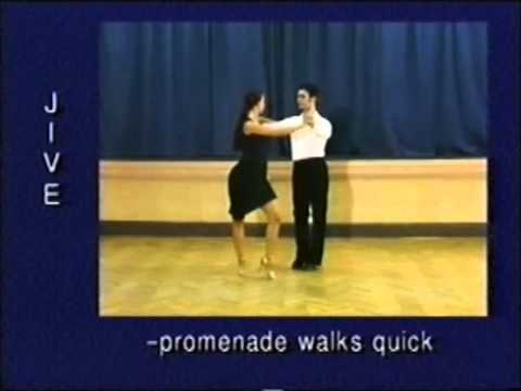 Jive dance steps: 14. Promenade walks quick