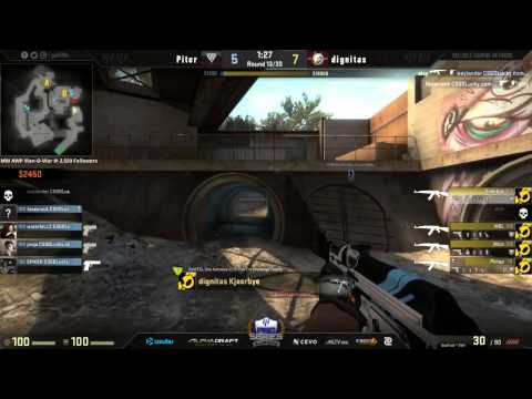 $10,000 RGN EU Pro Series Ro8   Dignitas vs Piter bo3 Map 1 Overpass