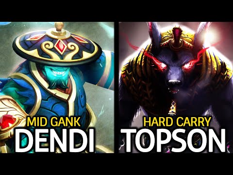 TOPSON gives Mid Lane to DENDI Storm Spirit Intense Game 7.26 Dota 2