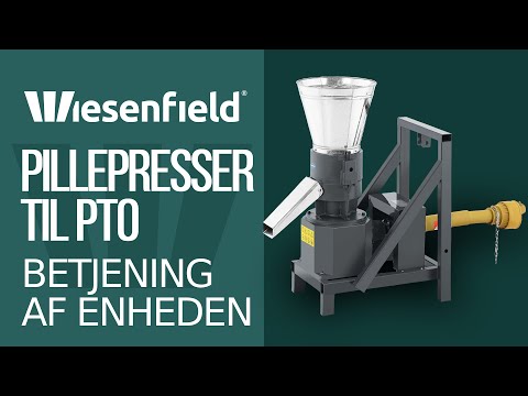 Produktvideo - Pillepresser til PTO - maks. 400 kg/t - 230 mm - 2 valser